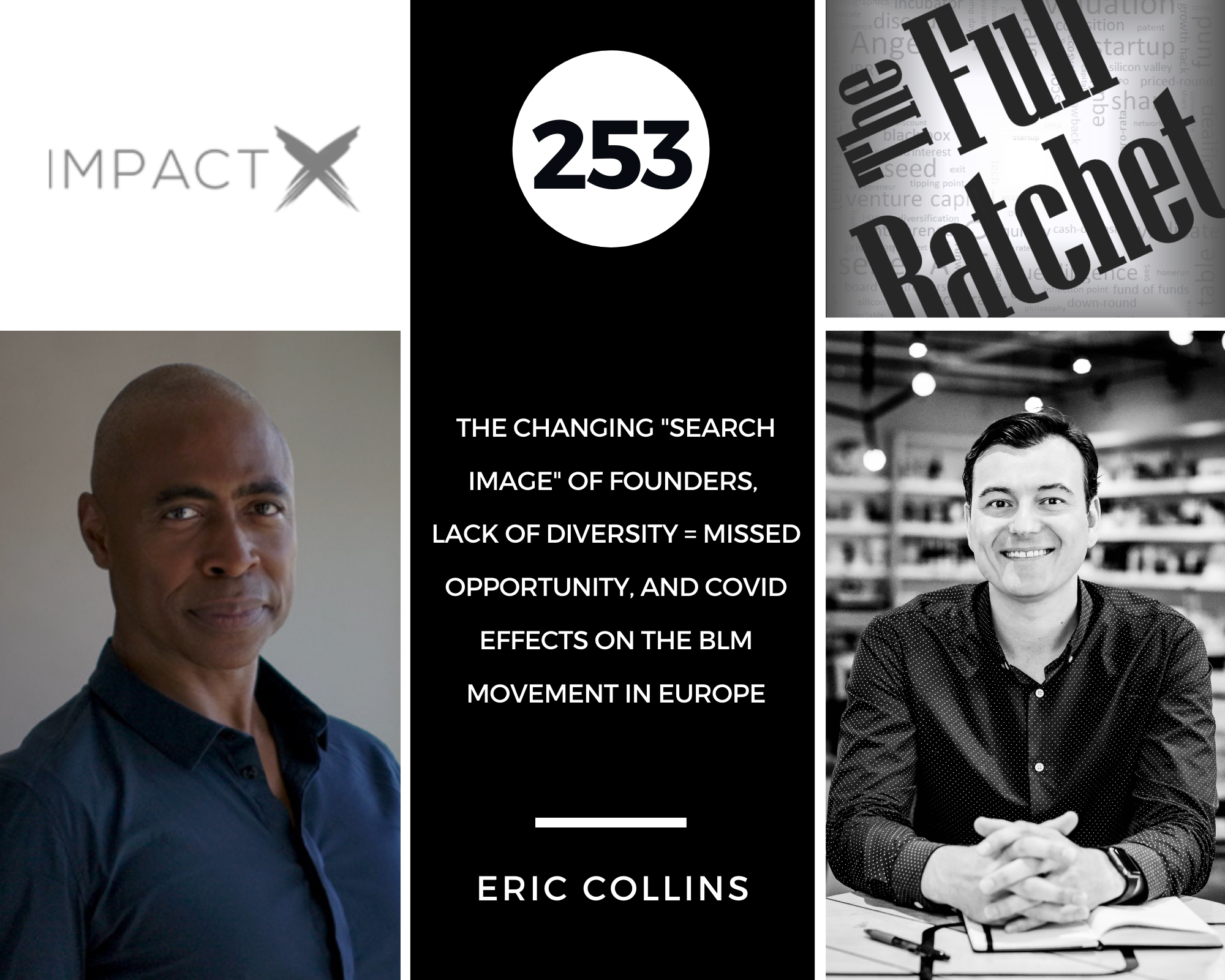 253. The Changing "Search Image" of Founders, Lack of Diversity = Missed Opportunity, and COVID Effects on the BLM Movement in Europe (Eric Collins)