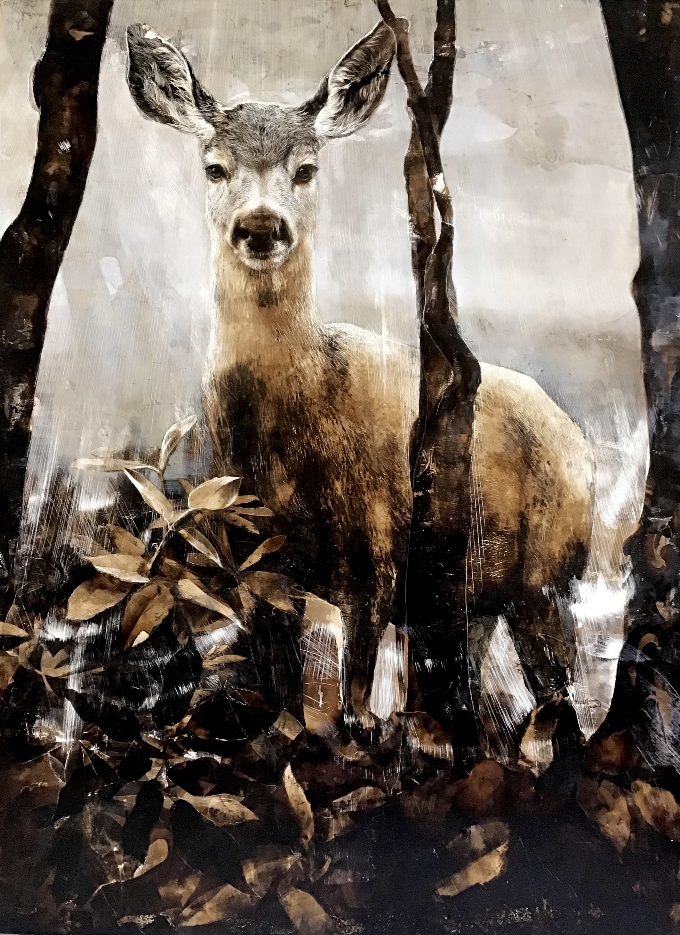 James Griffith, L.A.based painter, on painting with tar, and re