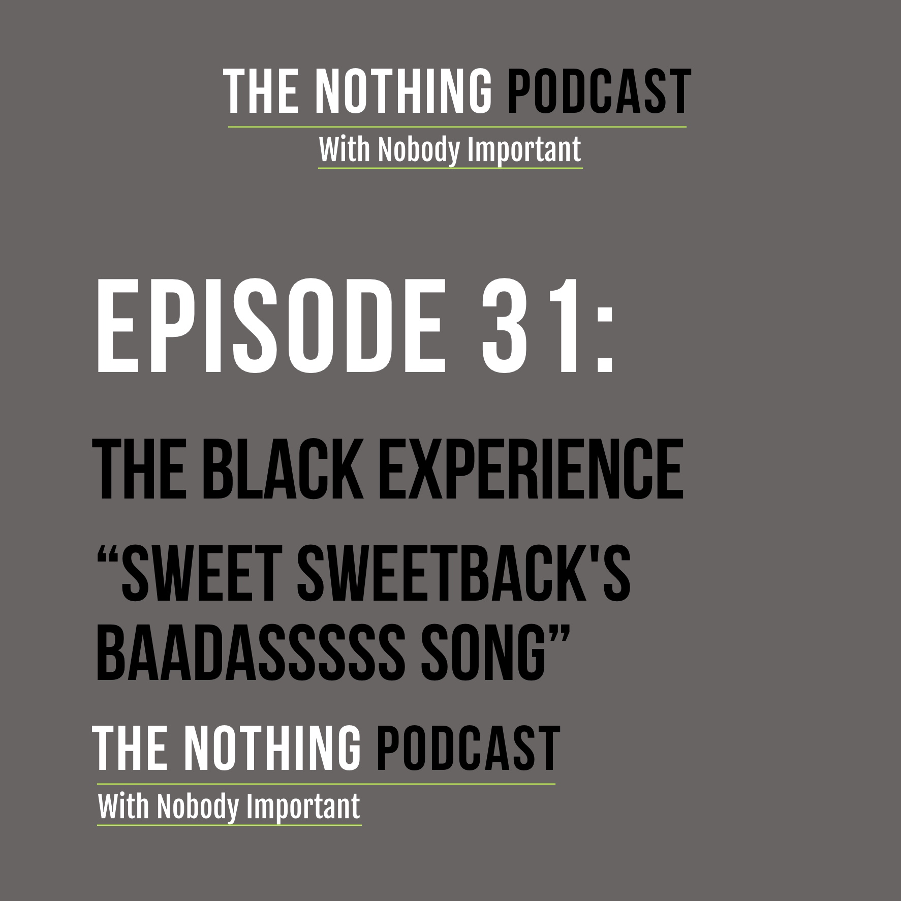 The Nothing Podcast With Nobody Important