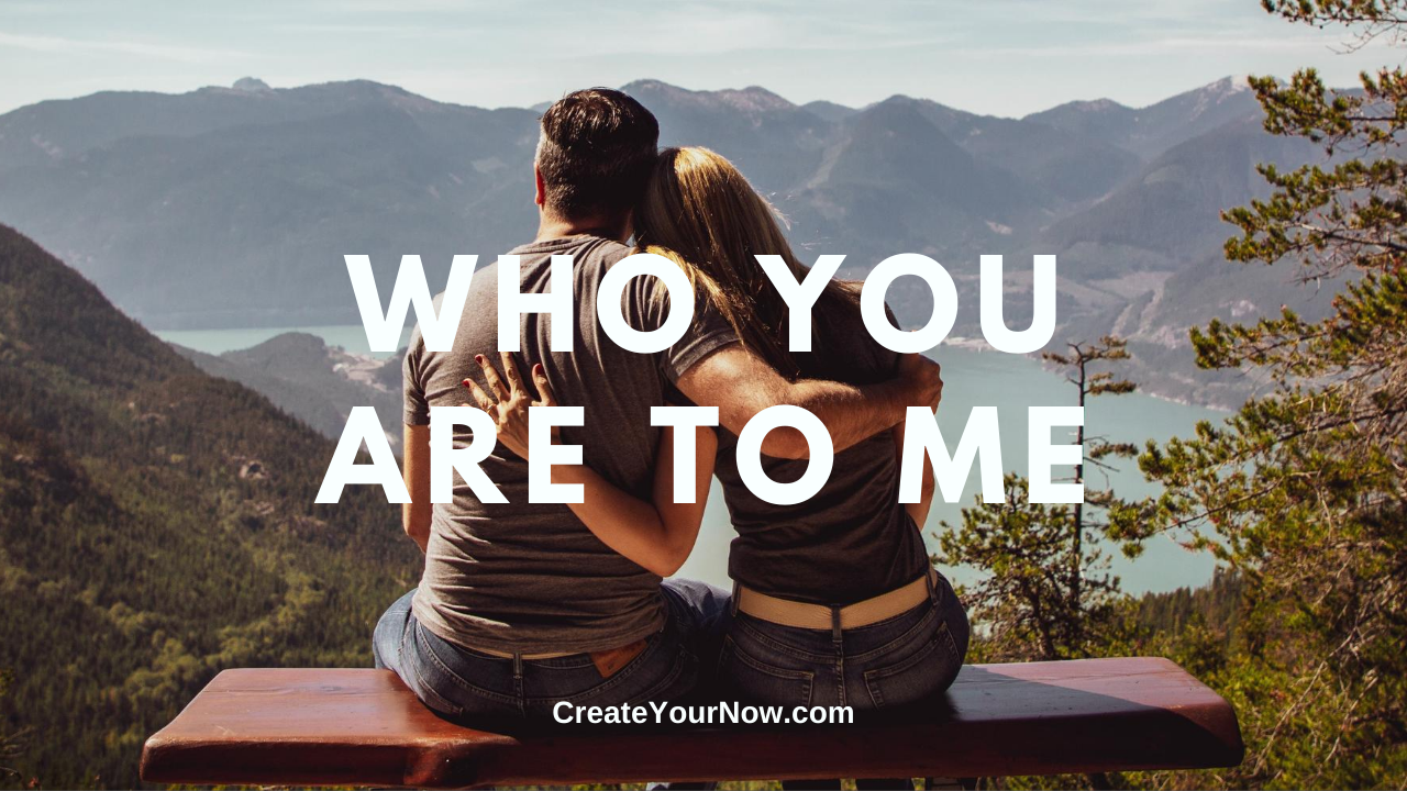 2030 Who You Are To Me