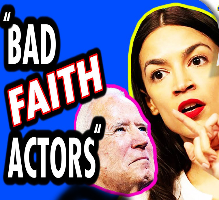 AOC Calls Biden Critics "Bad Faith Actors"!