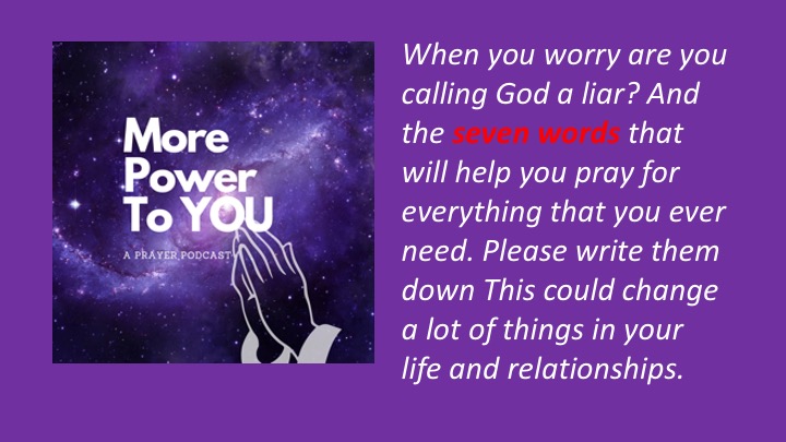 More Power to You -  A Prayer Podcast
