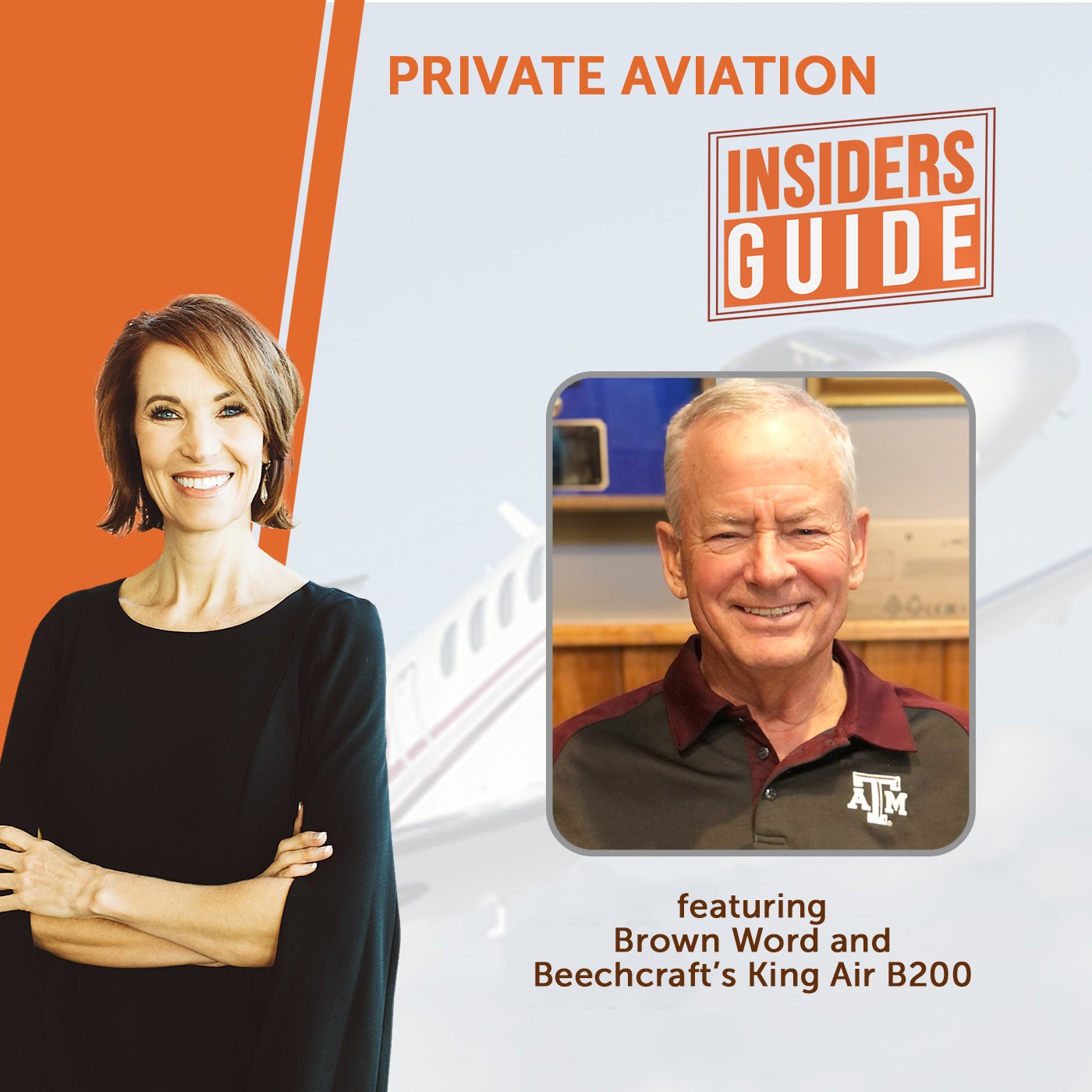 King Air B200 with Brown Word
