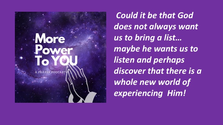 More Power to You -  A Prayer Podcast