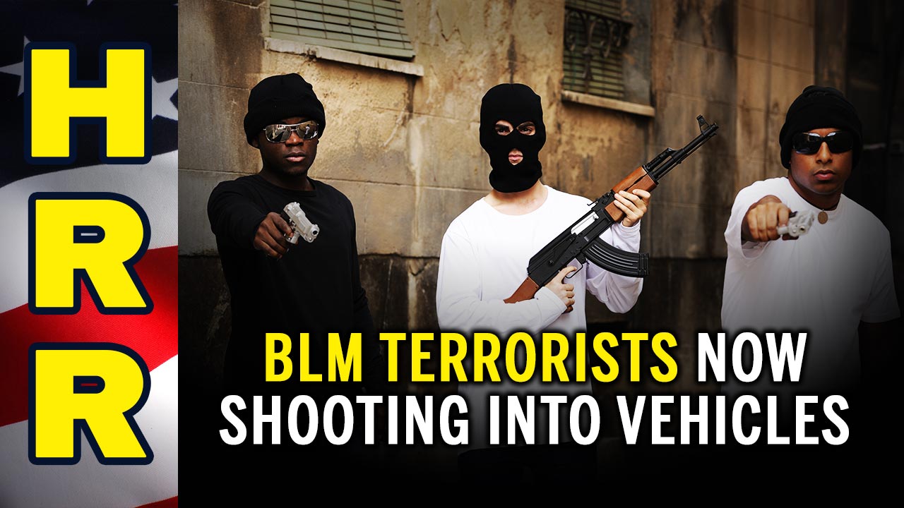 BLM terrorists now SHOOTING into vehicles