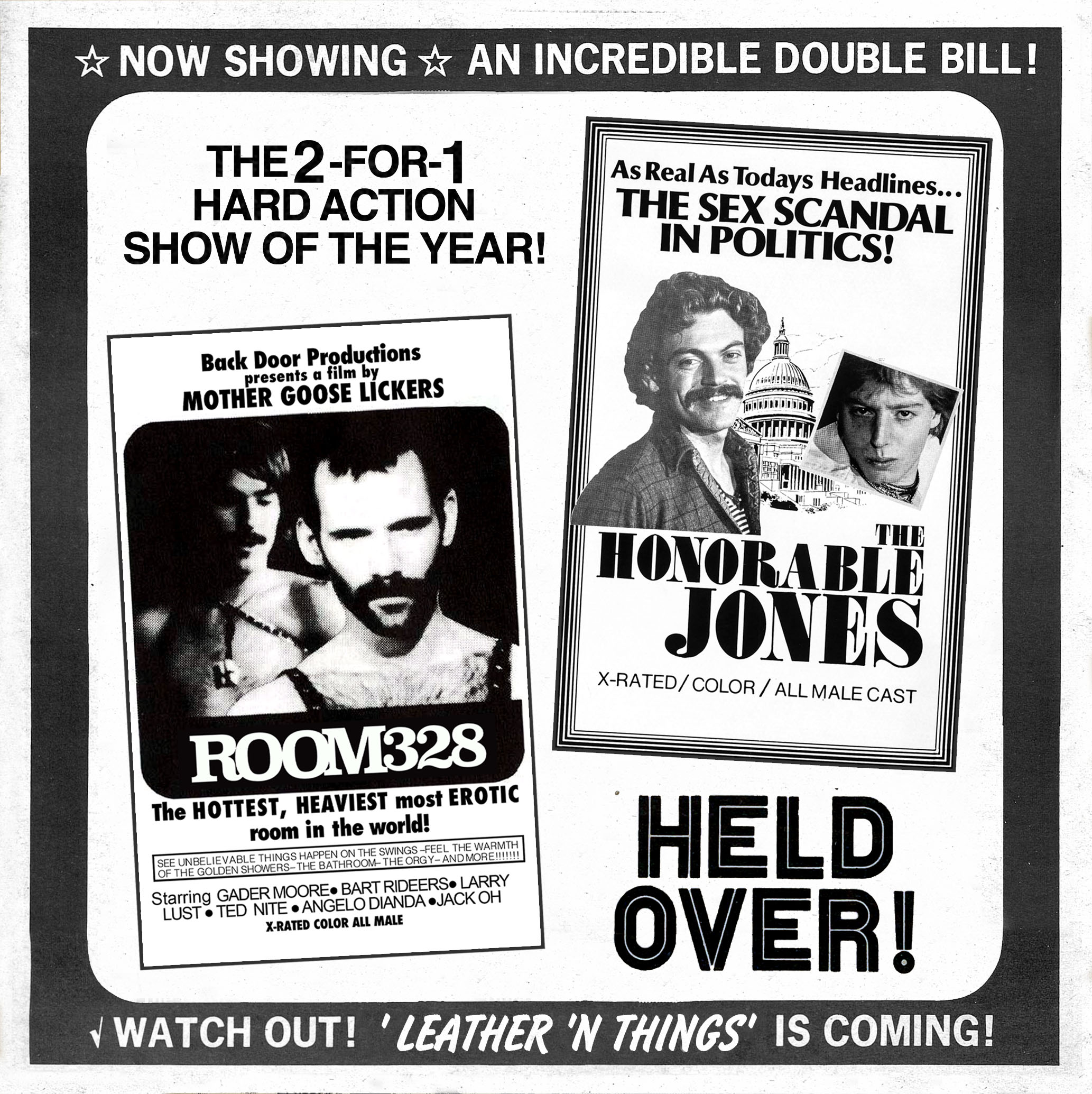 Mother Goose's ROOM 328 + Fritz Gemein's HONORABLE JONES COMES OUT (1976)
