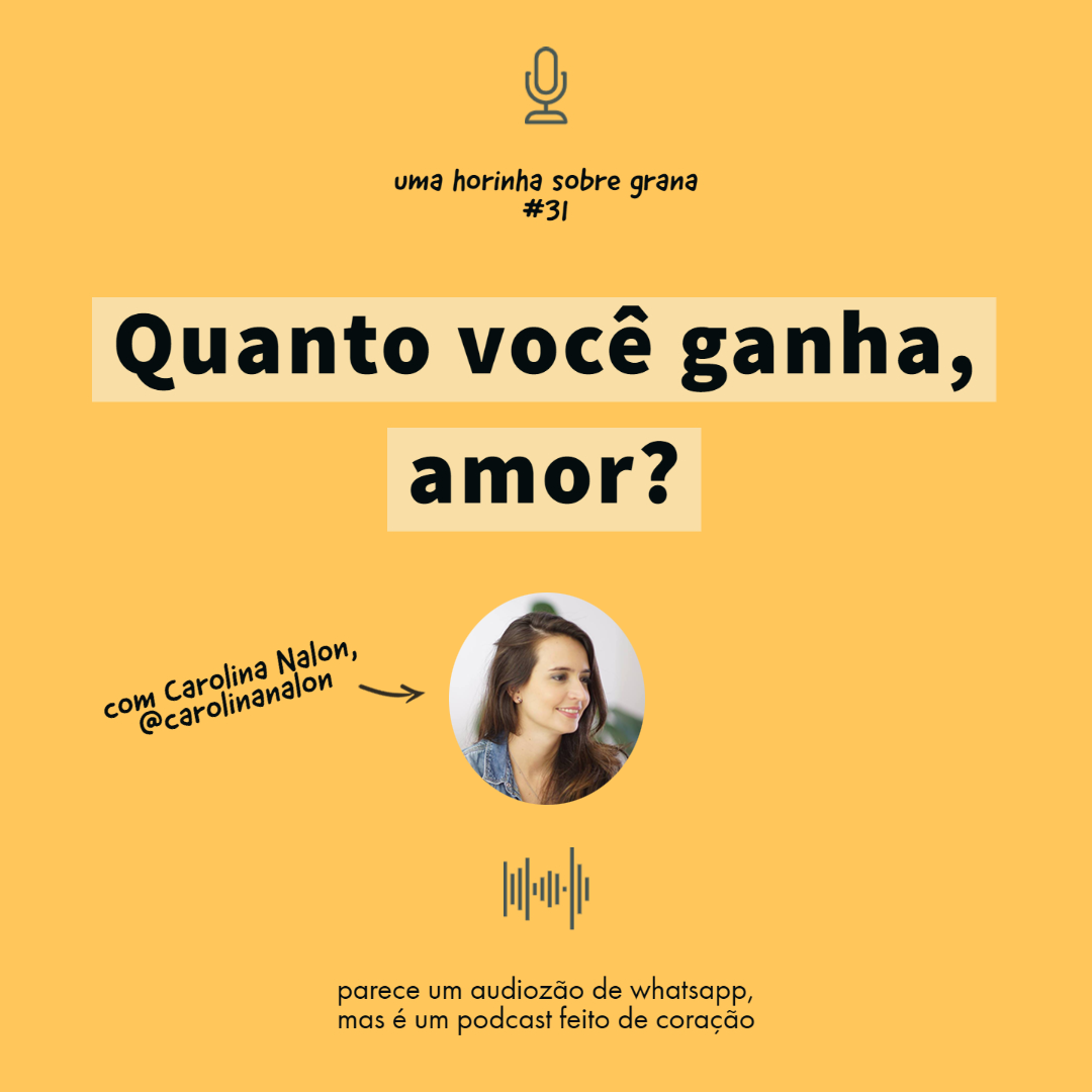 Uma horinha sobre grana