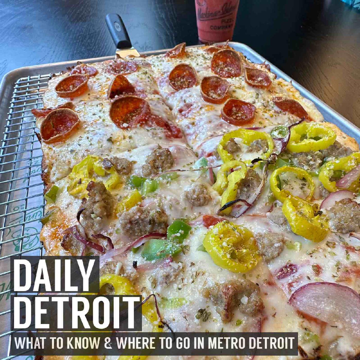 Trying Detroit style pizza on Mackinac Island // Detroit City wins again