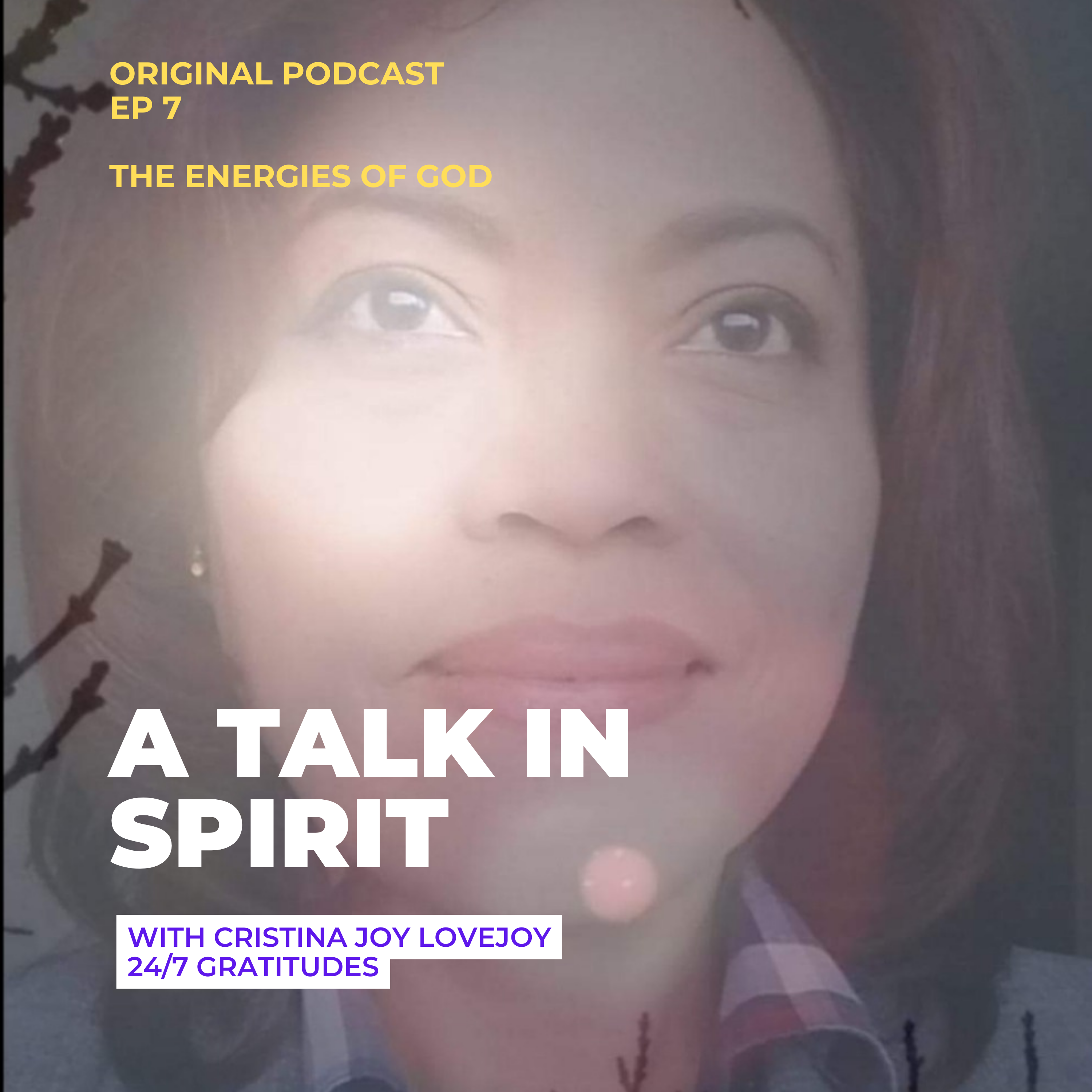 A TALK IN SPIRIT by Cristina Joy Lovejoy 24/7 Gratitudes