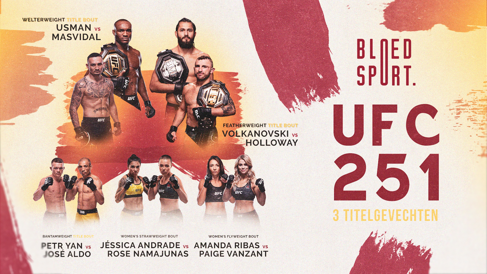 Bloedsport voorbeschouwing UFC 251 (Operatie Fight Island!)