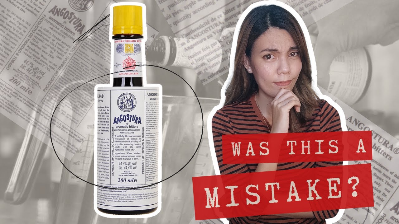 The Angostura Bitters Signature Label Was it a Mistake? Advanced
