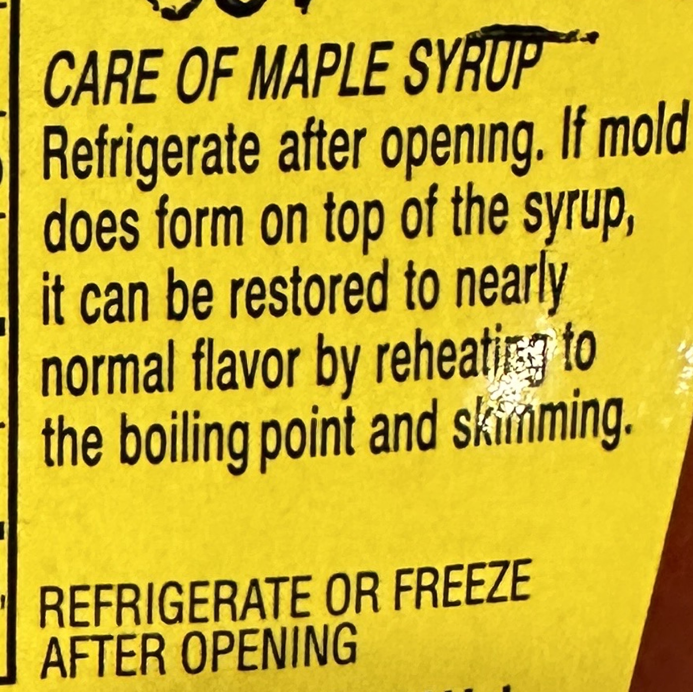 406. Boiling Moldy Maple Syrup to Make It Safe Risky or Not